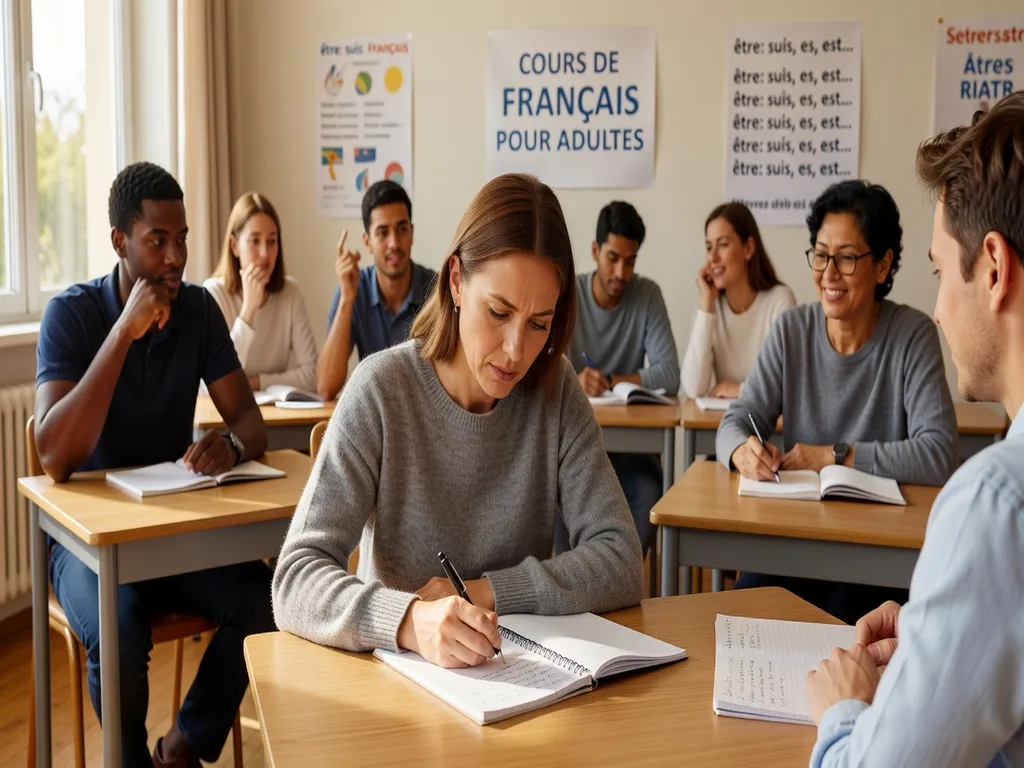 Cours de français pour une femme russe en France
