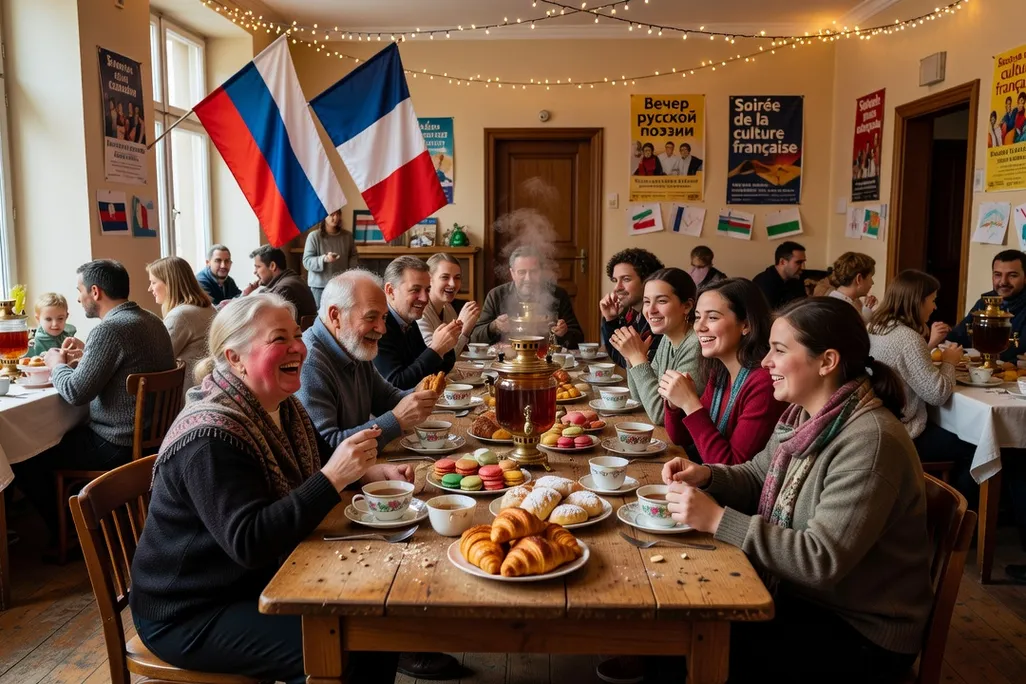 Association culturelle russophone d'Île-de-France lors d'un événement communautaire