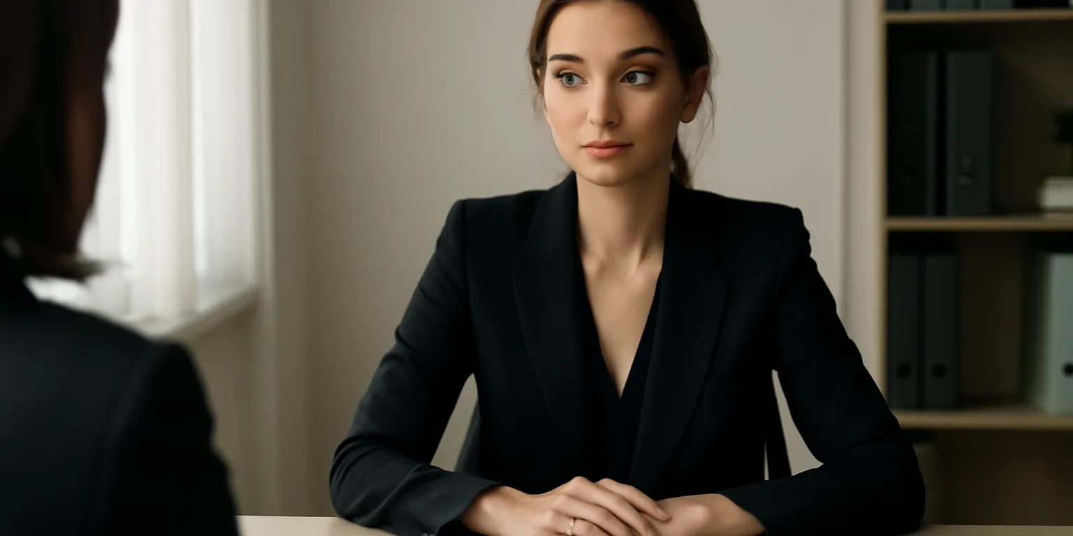Femme d’origine russe échangeant avec une avocate en droit international de la famille dans un cabinet lumineux