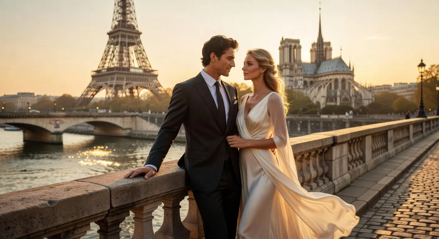 Mariée russe élégante dans un jardin de château français